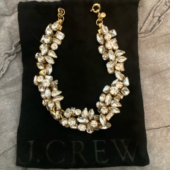 J. Crew Jewelry - J. CREW Crystal Stone Choker Necklace